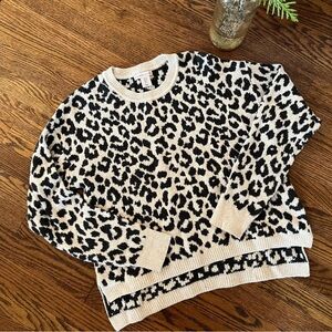 Sincerly Jules Soft Cheetah / Leopard Print Sweater